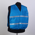 Incident Command Vest with clear card holders, 1" Stripes, (Regular and Jumbo) Blue